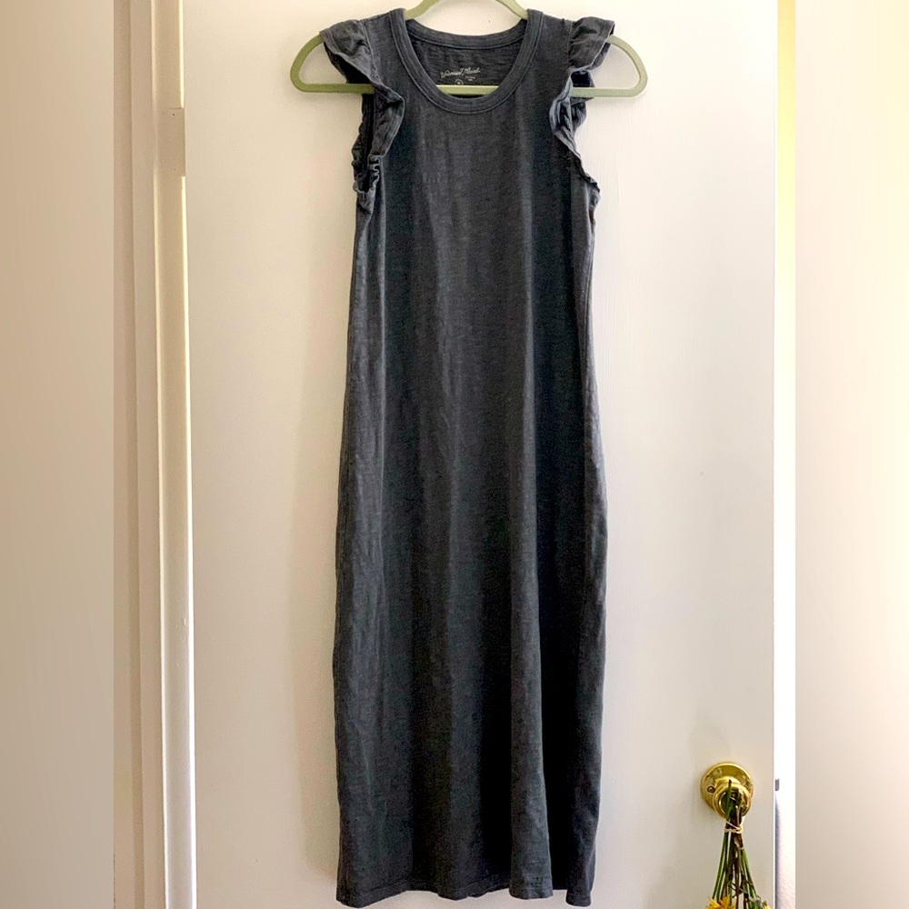 Grey Cotton Maxi Dress